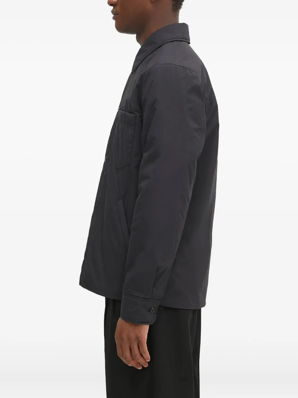 SAMSOE Button-up shirtjack Zwart