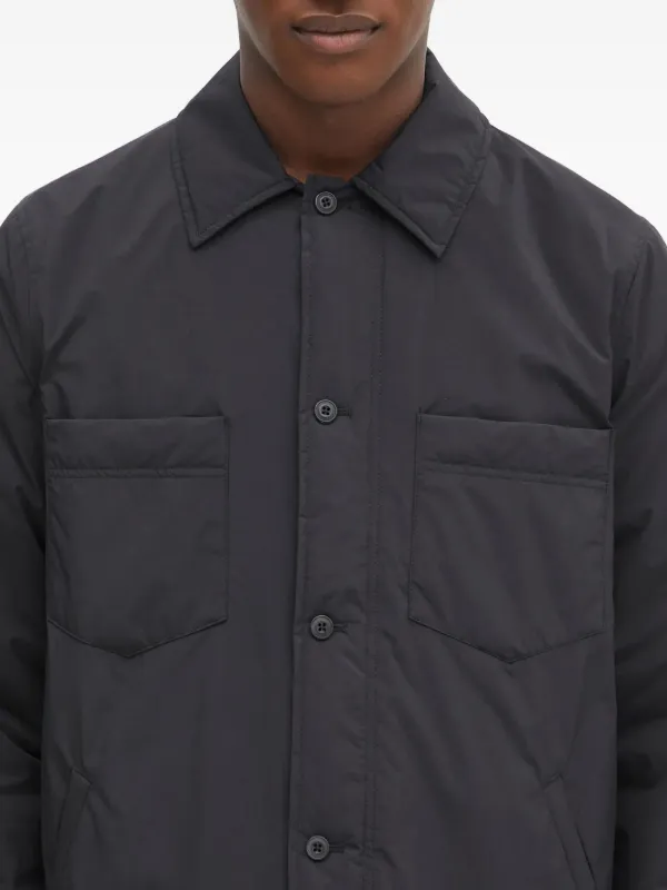 SAMSOE SAMSOE button-up Shirt Jacket | Black | FARFETCH
