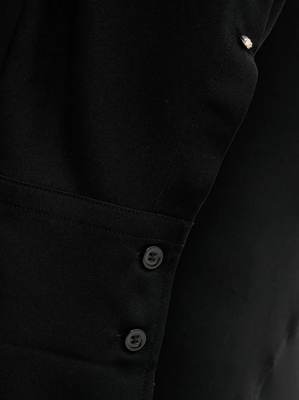 Sportmax shirt-collar flared midi dress Zwart