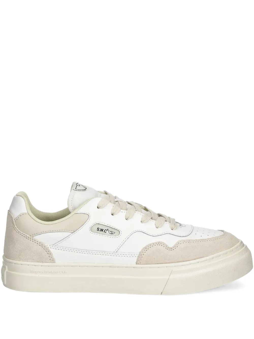 Stepney Workers Club leather sneakers Neutrals