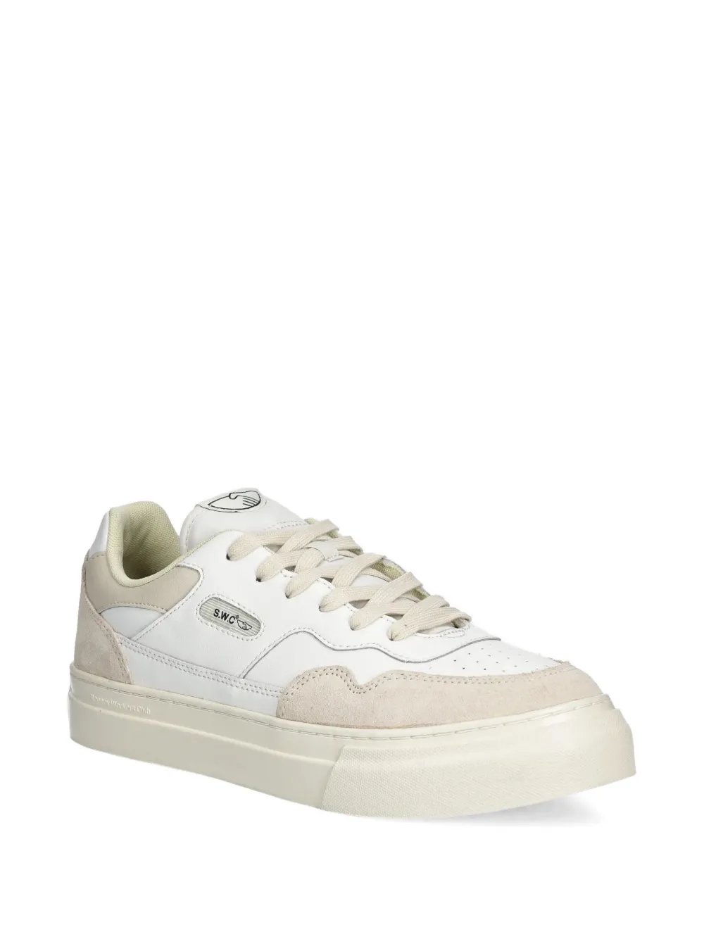 Stepney Workers Club leather sneakers Neutrals