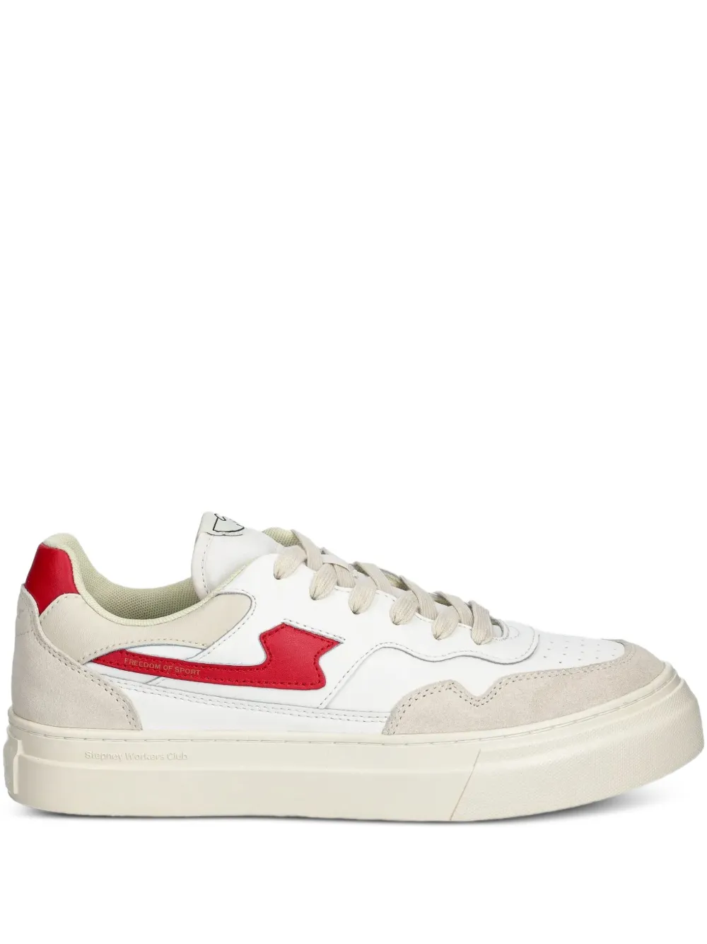 Stepney Workers Club Pearl S-Strike panelled sneakers White