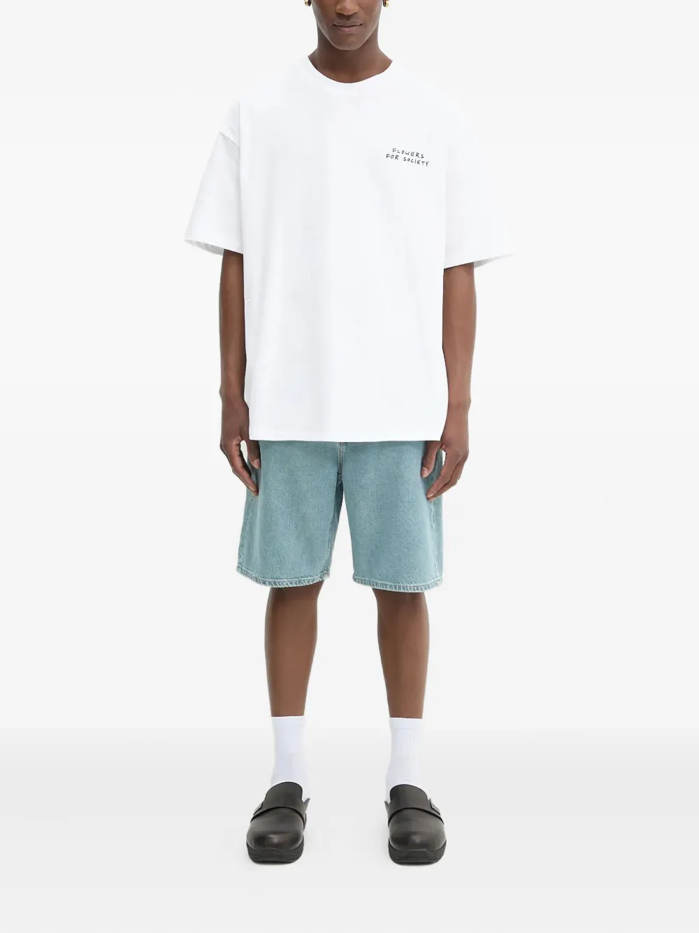SAMSOE SAMSOE Denim bermuda shorts - Blauw