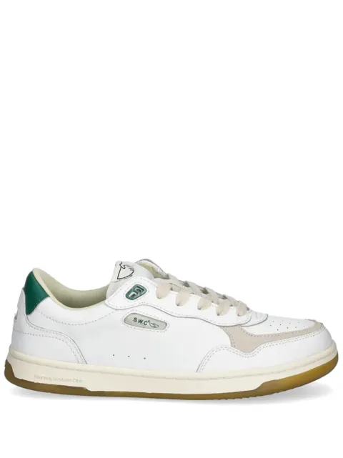 Stepney Workers Club leather panelled sneakers