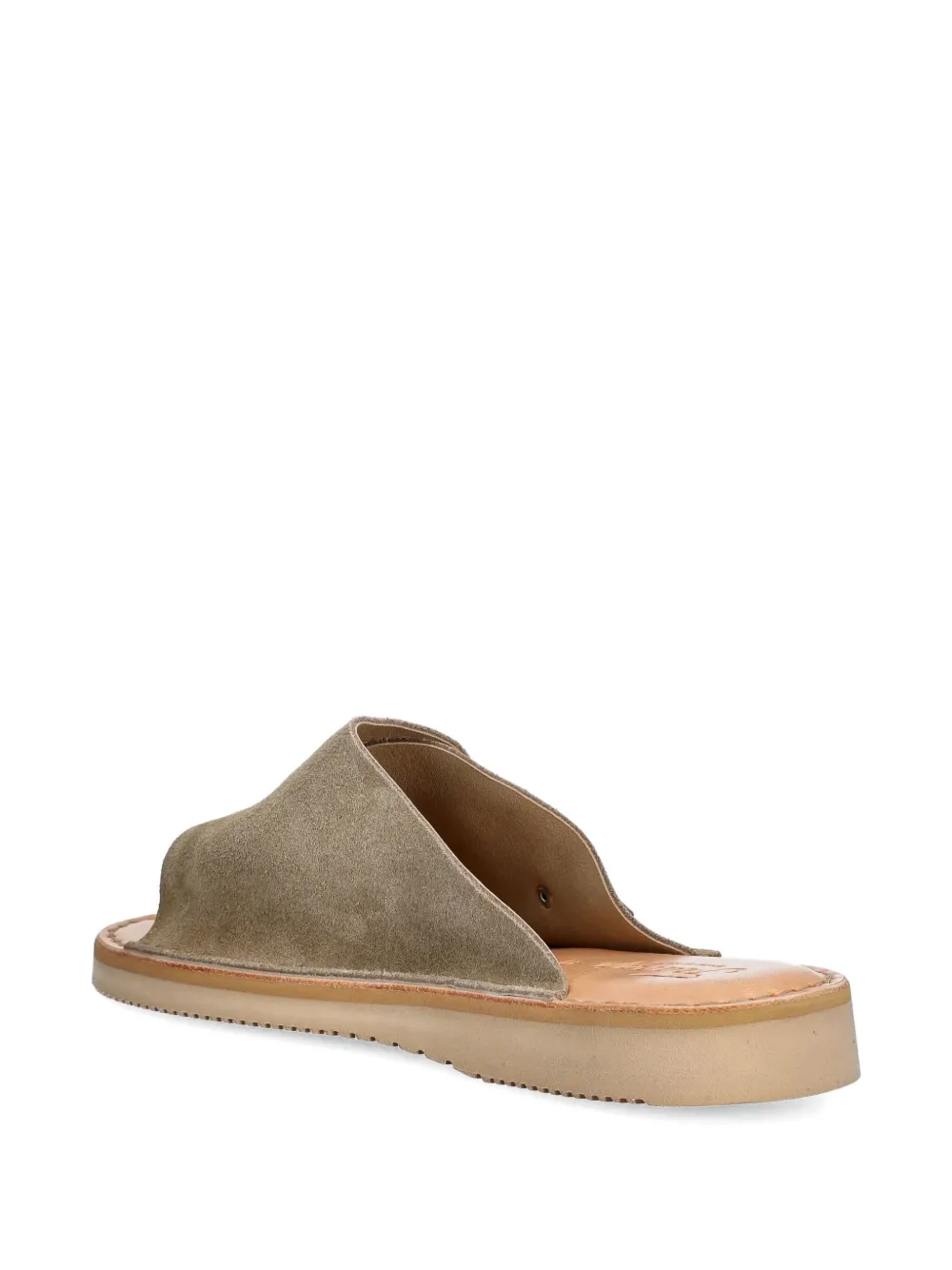 Fracap D110 double-buckle suede sandals Neutrals