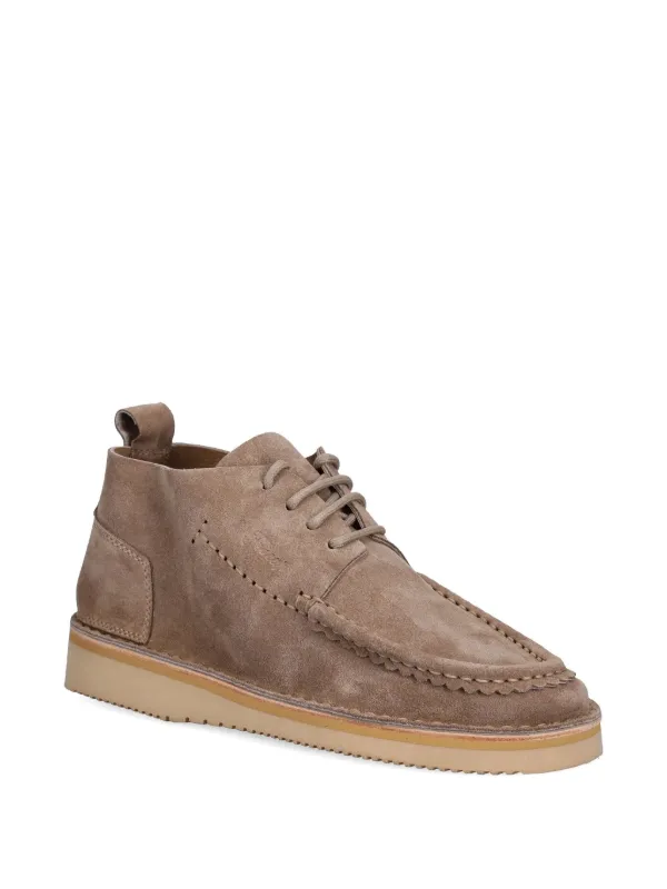 Fracap Camp Suede lace-up Boots Neutrals FARFETCH UK - Main Image