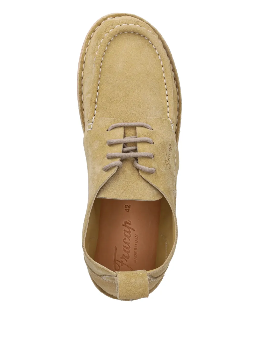 Fracap suede derby shoes Neutrals