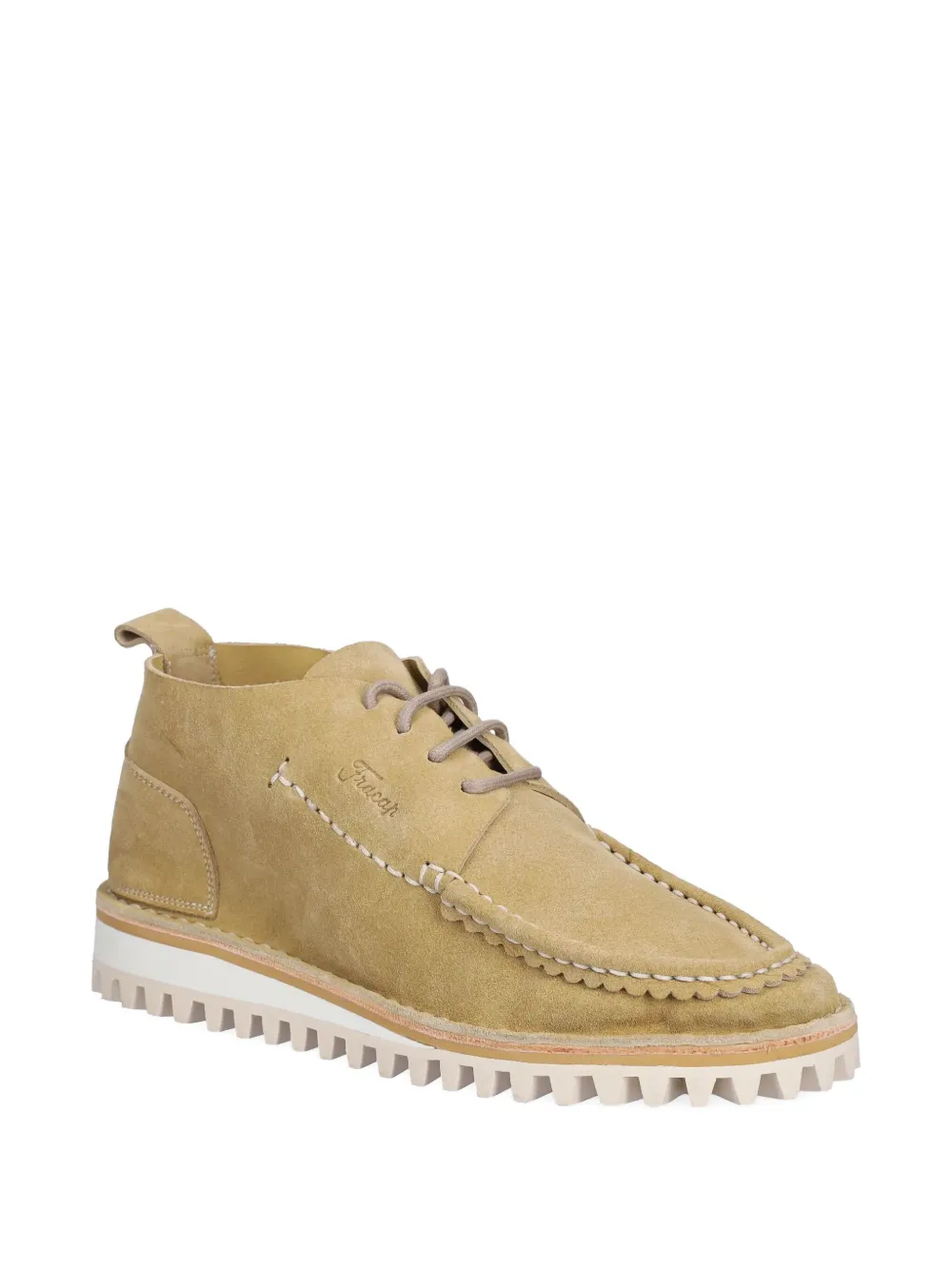 Fracap suede derby shoes Neutrals