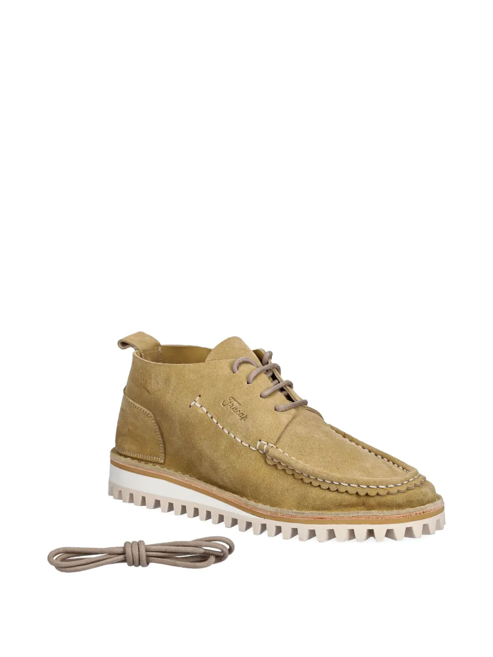 Fracap suede derby shoes Neutrals