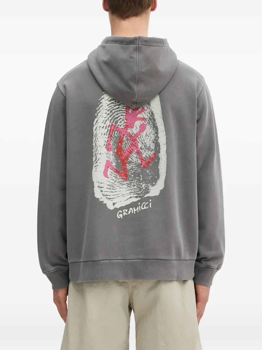 Gramicci Hoodie met print Grijs