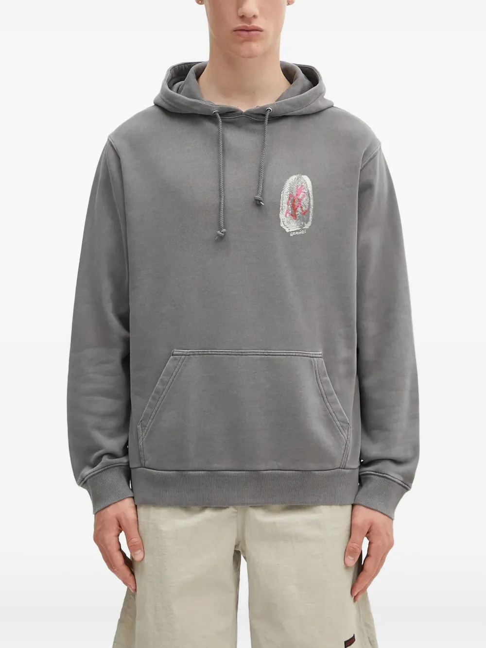 Gramicci Hoodie met print Grijs