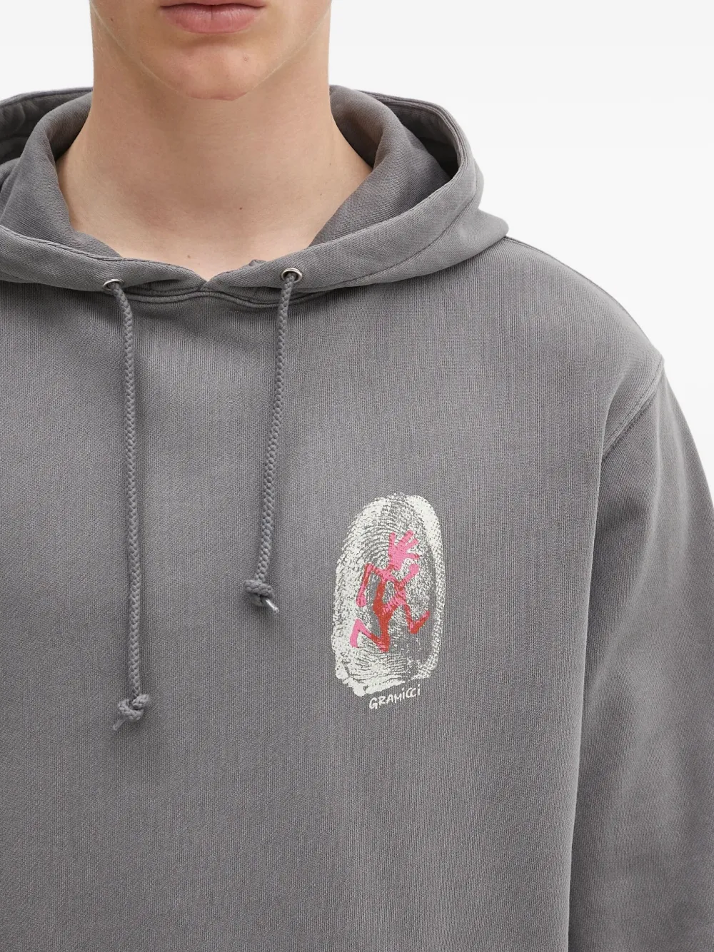 Gramicci Hoodie met print Grijs