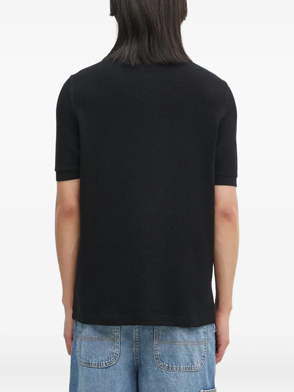 Fred Perry Gestreept poloshirt Zwart