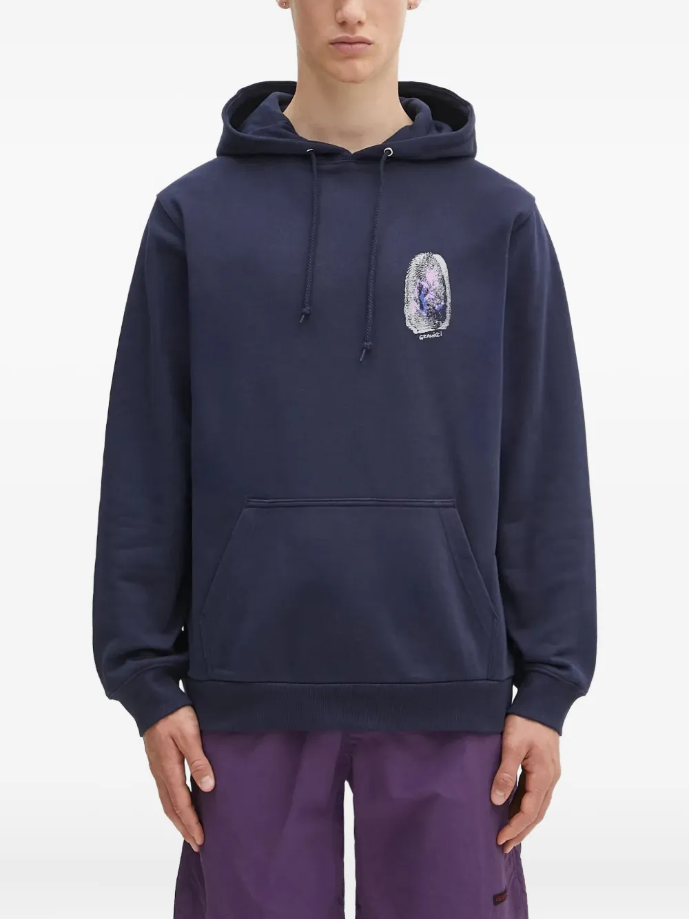 Gramicci Hoodie met grafische print Blauw