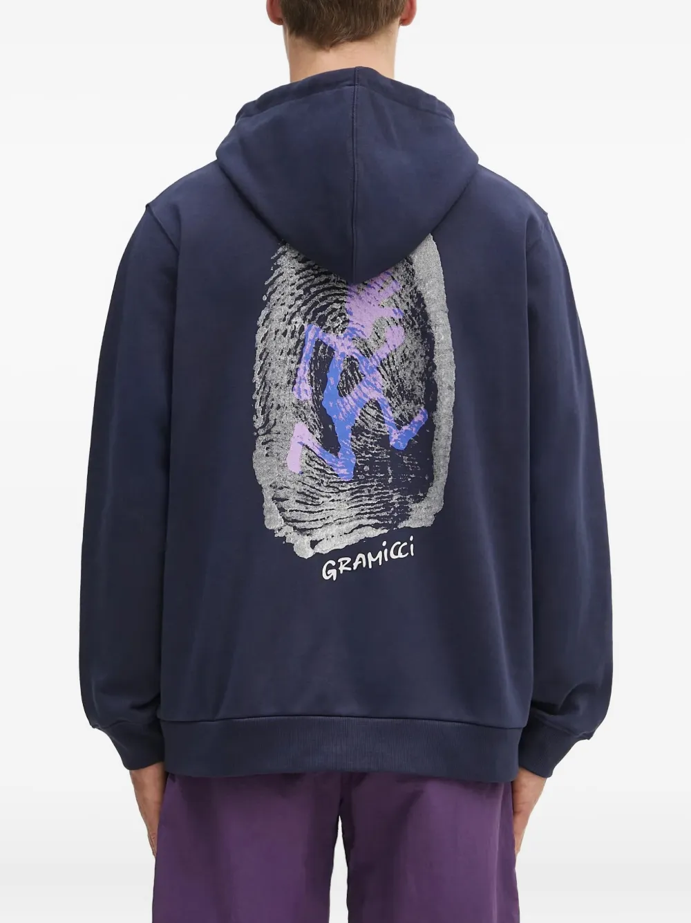 Gramicci Hoodie met grafische print Blauw