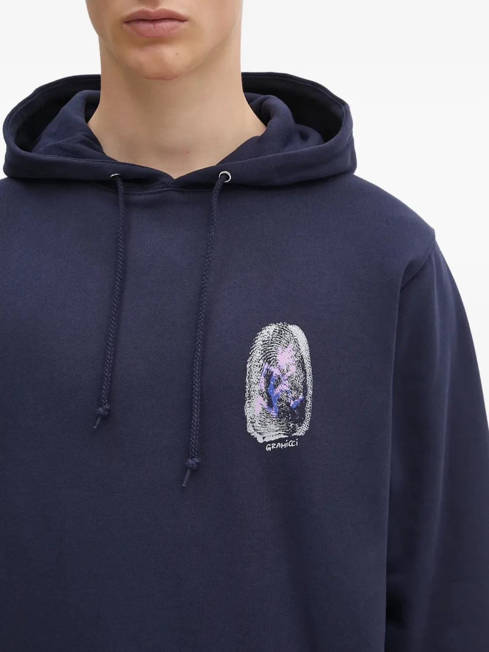 Gramicci Hoodie met grafische print Blauw