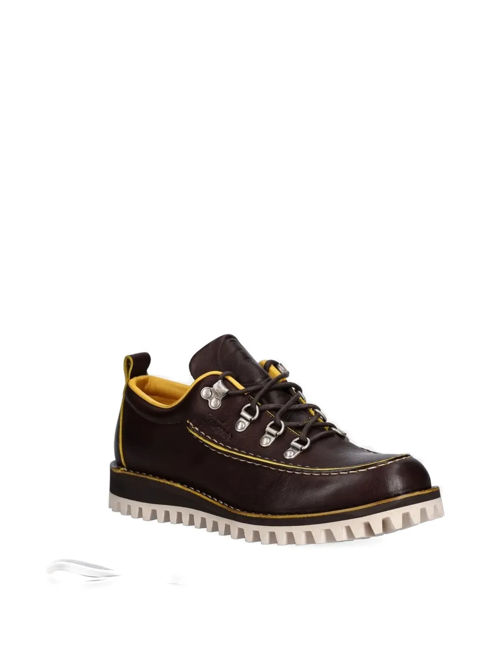 Fracap leather derby shoes Brown