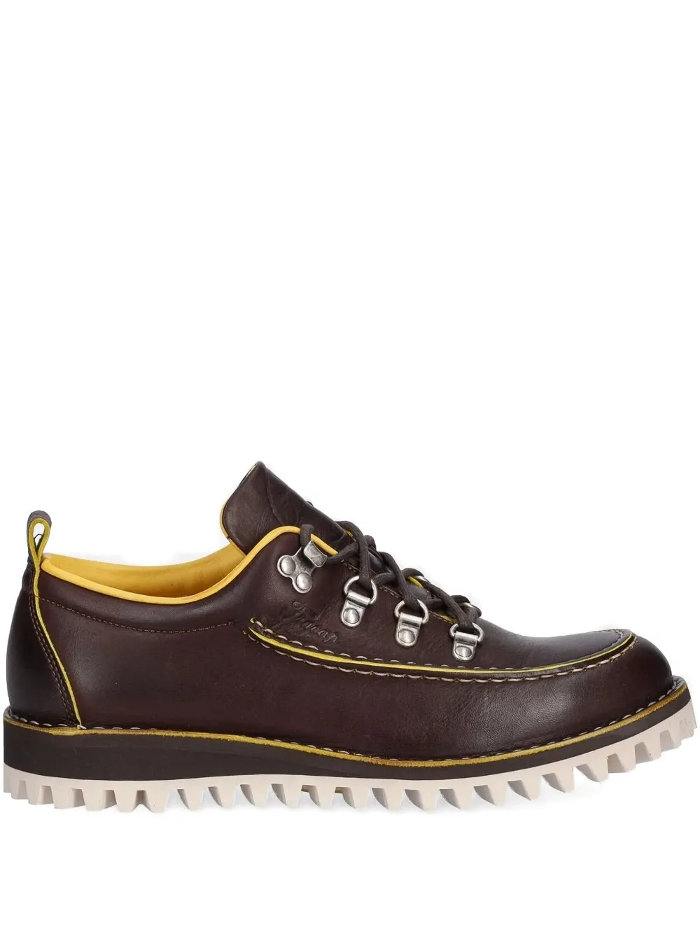 Fracap leather derby shoes Brown