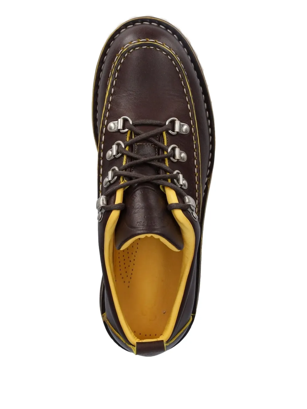 Fracap leather derby shoes Brown