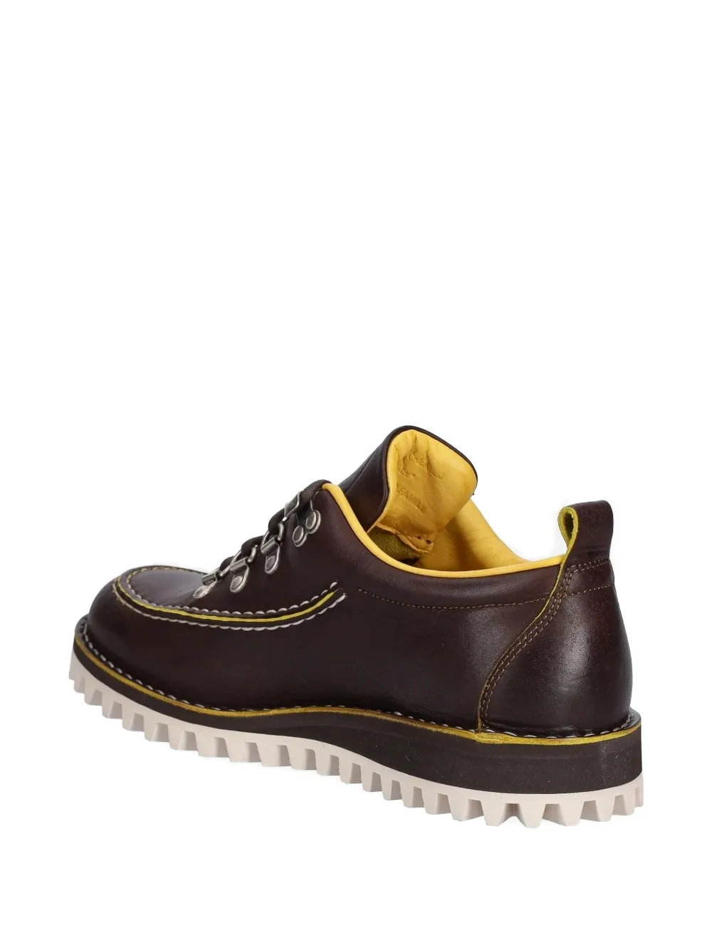Fracap leather derby shoes Brown