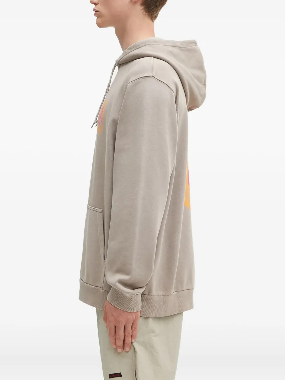 Gramicci Hoodie met print Beige