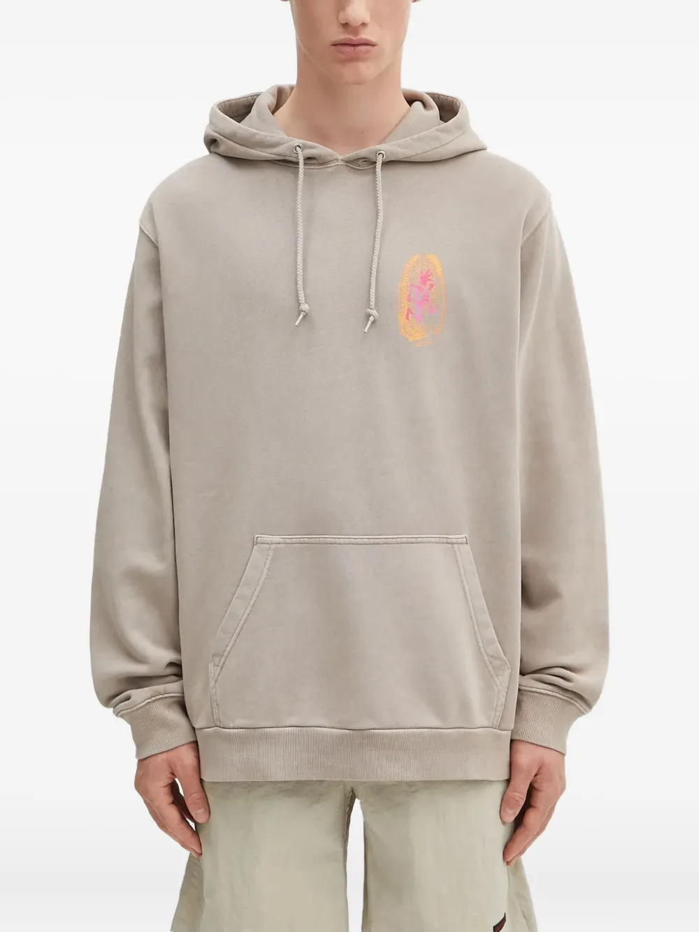 Gramicci graphic-print hoodie - Toni neutri