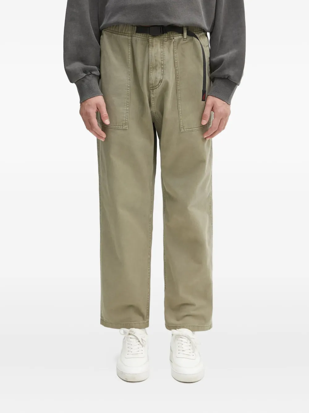 Gramicci Broek met zak met ceintuur Groen