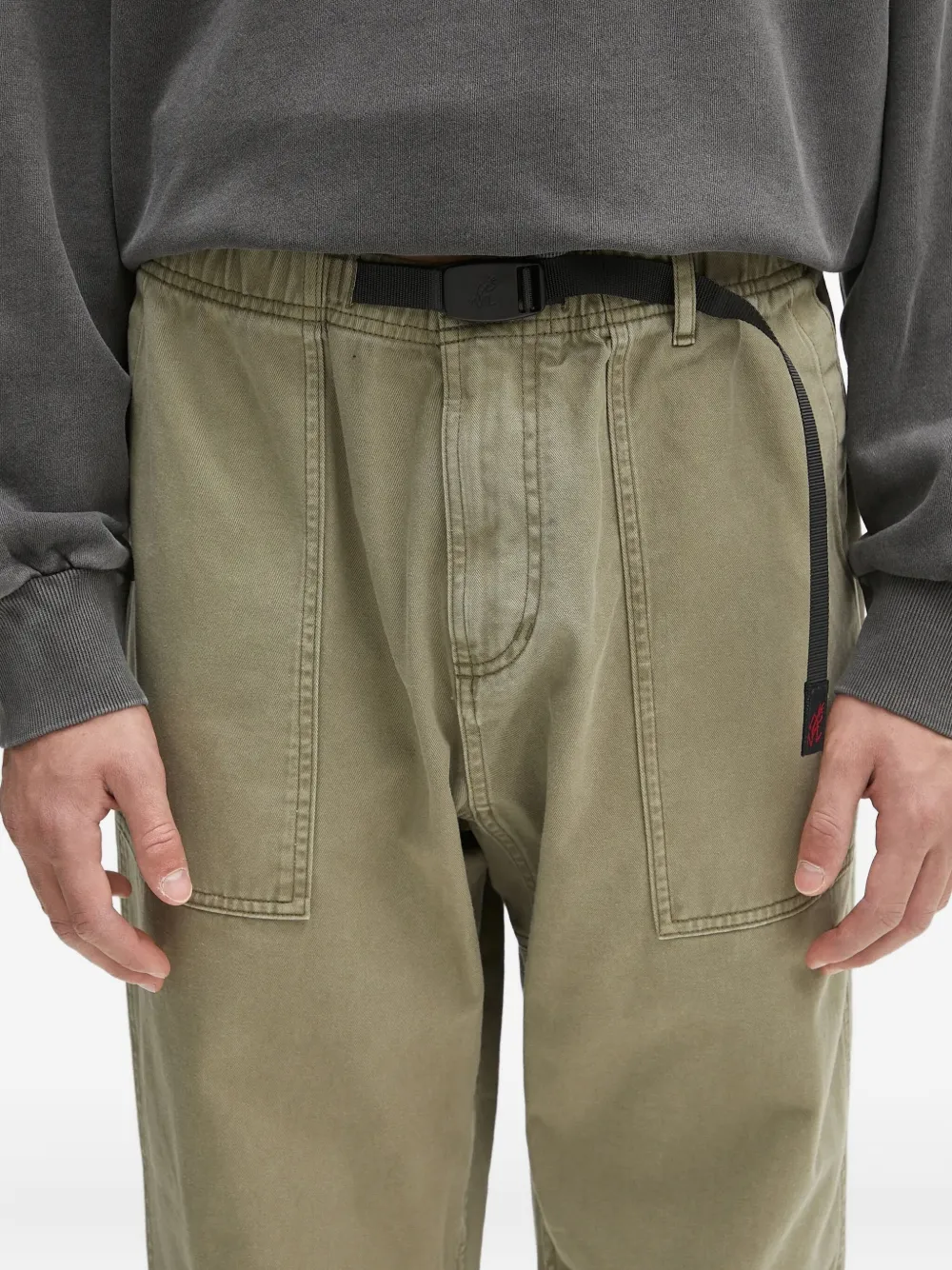Gramicci Broek met zak met ceintuur Groen