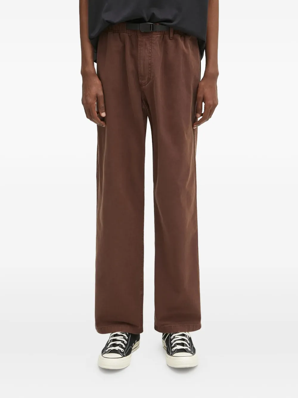 Gramicci belted-waist trousers - ブラウン Gramicci belted-waist trousers - ブラウン