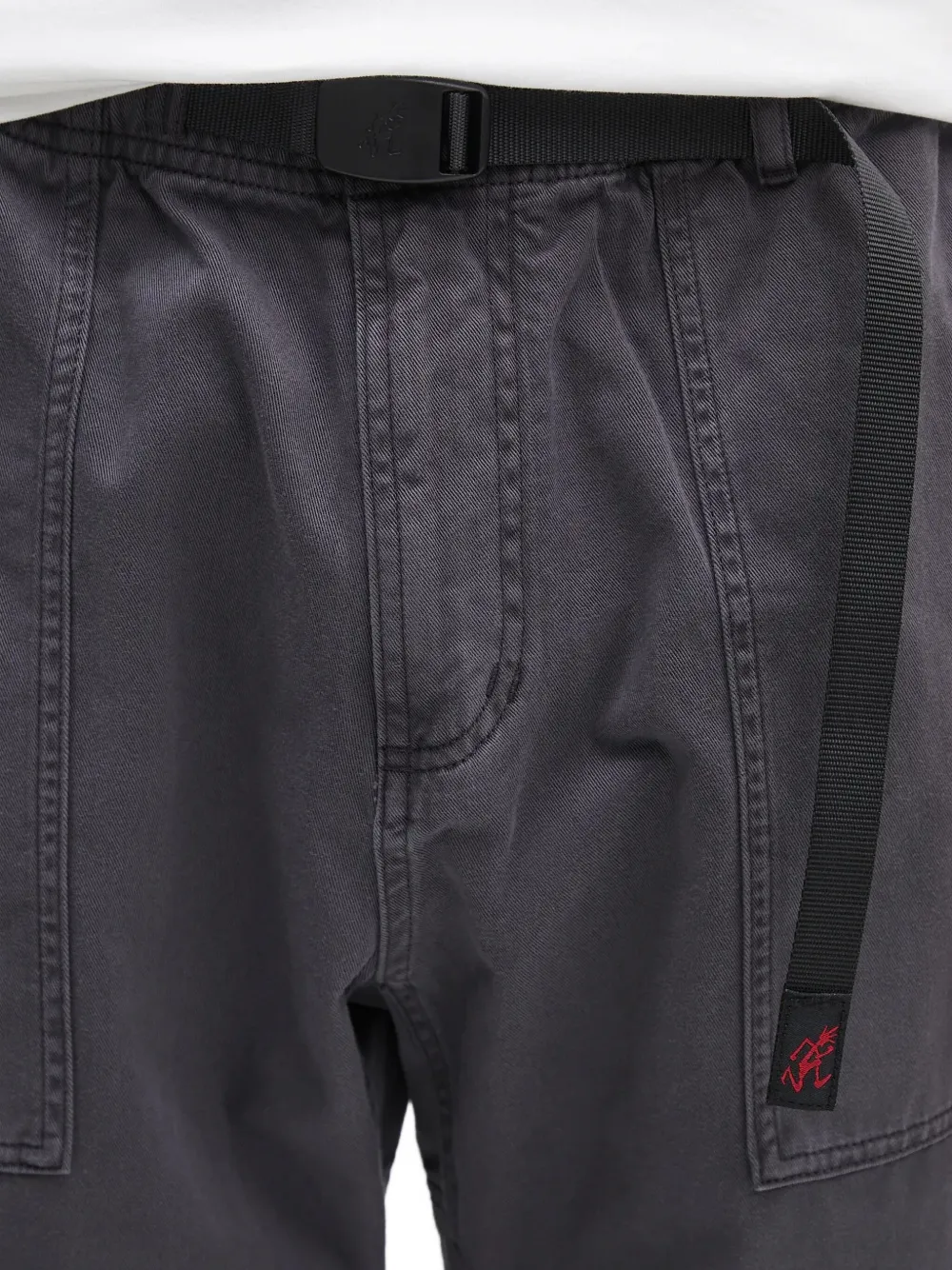 Gramicci Broek met ceintuur Grijs