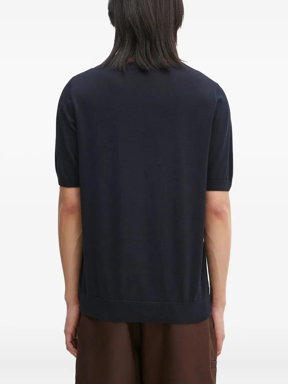 Fred Perry panelled short-sleeved T-shirt Blauw