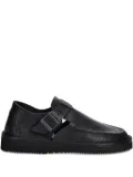 Fracap buckle-fastening leather loafers - Black
