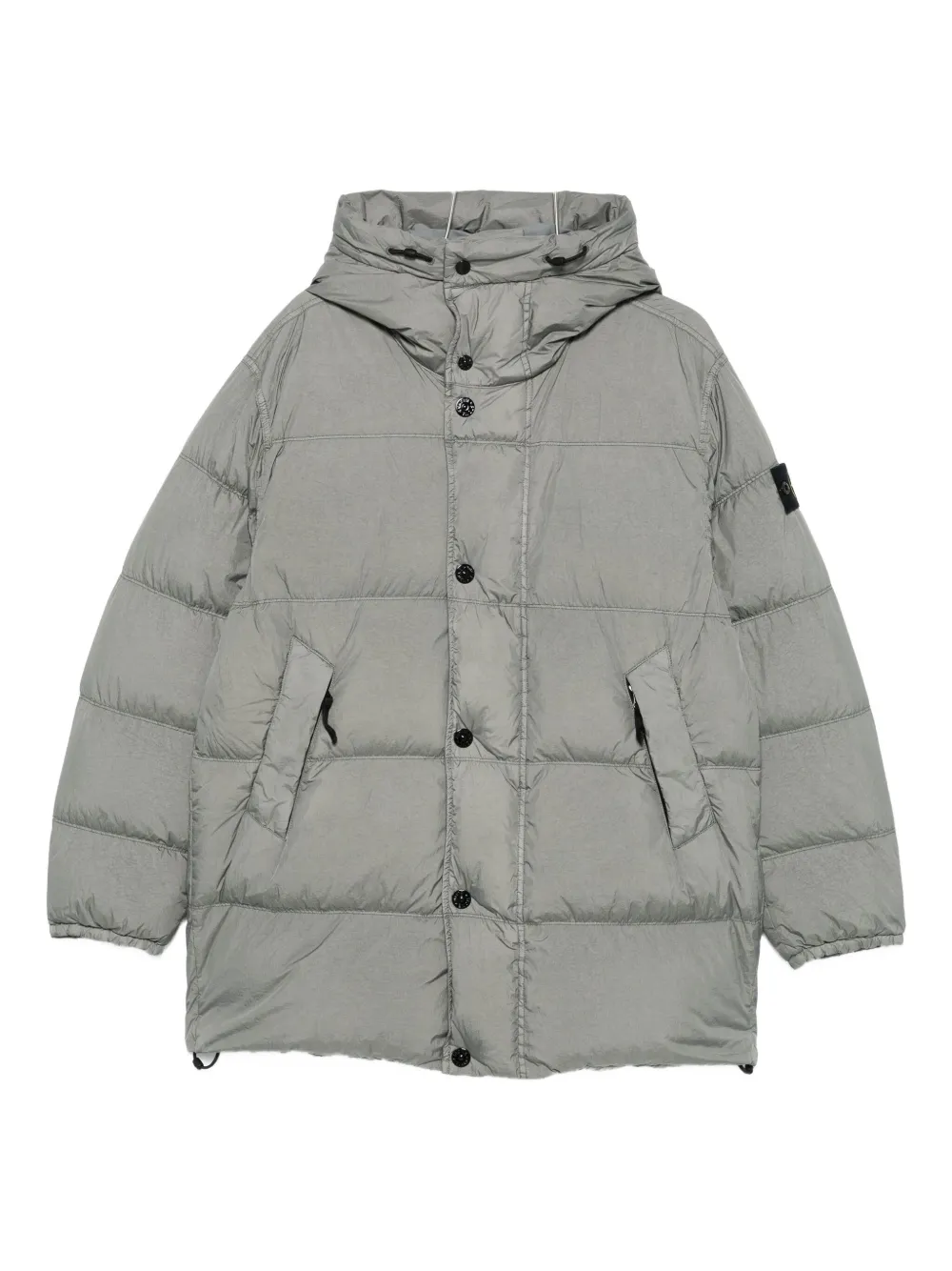 Stone Island hooded coat - Grigio