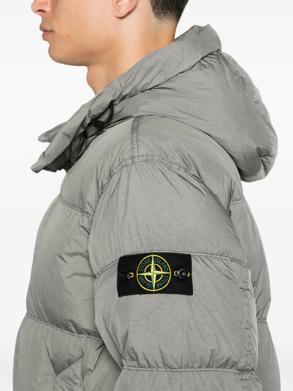 Stone Island Jas met capuchon Grijs