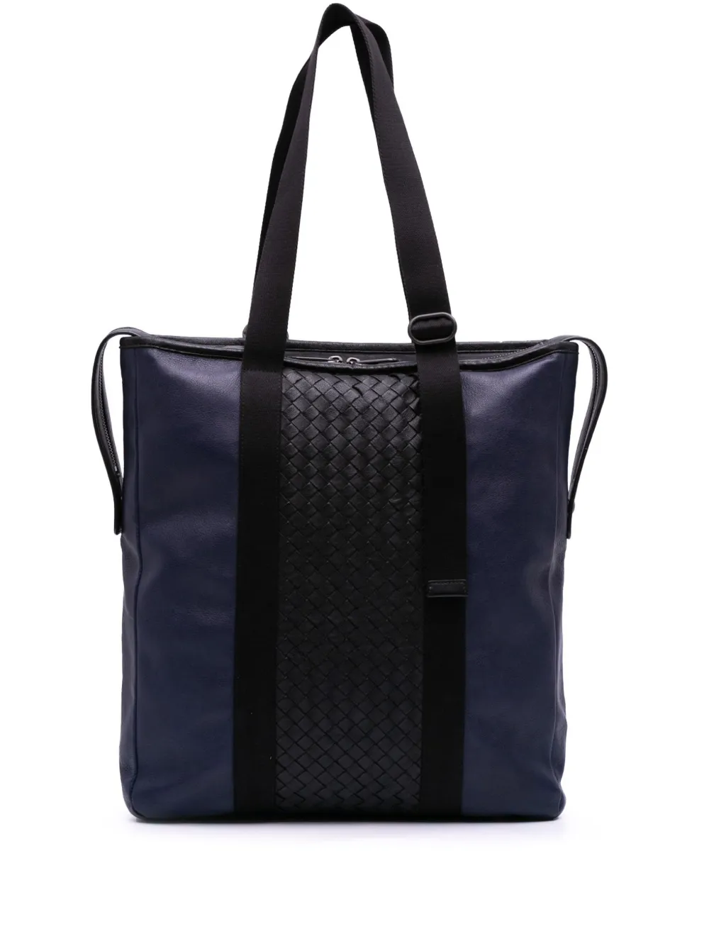 Bottega Veneta Pre-Owned 2012-2025 Bicolor Leather Intrecciato tote bag | Blue | Image 1