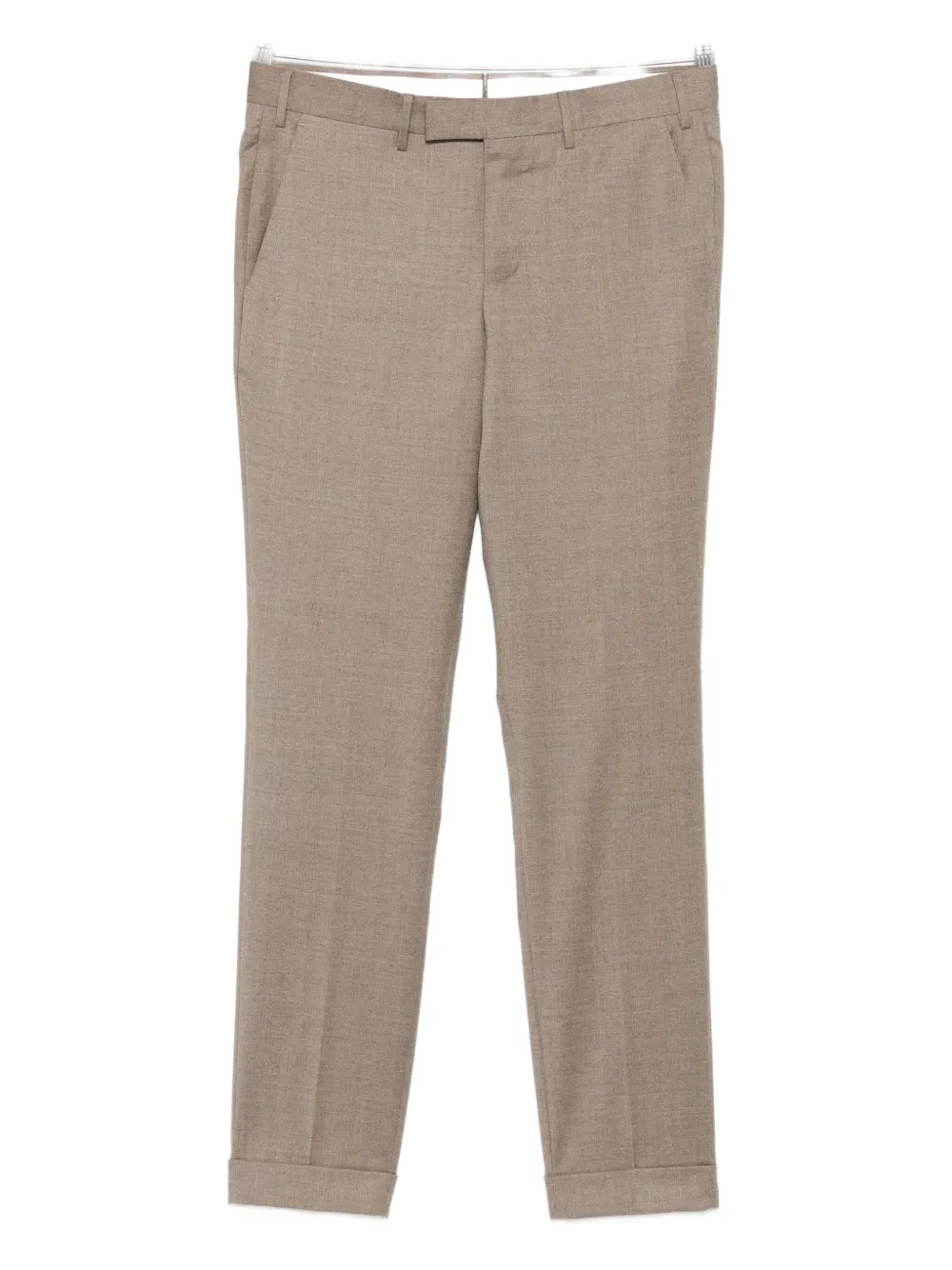 PT Torino cuffed wool trousers - Toni neutri