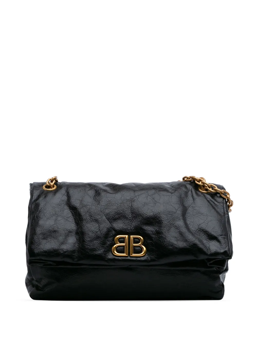 Balenciaga Pre-Owned 2011-2025 Medium Arena Calfskin Monaco Chain Bag Balenciaga Pre-Owned 2011-2025 Medium Arena Calfskin Monaco Chain Bag