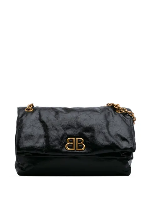 Balenciaga Pre-Owned Borsa a spalla Arena media in pelle di vitello Monaco con catena 2011-2025