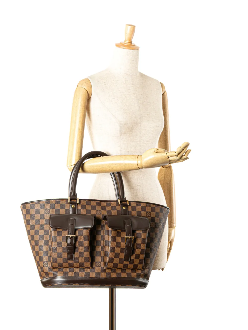 Louis Vuitton Pre-Owned 2003 Damier Ebene Manosque GM tote bag | Pre-Owned | Image 2