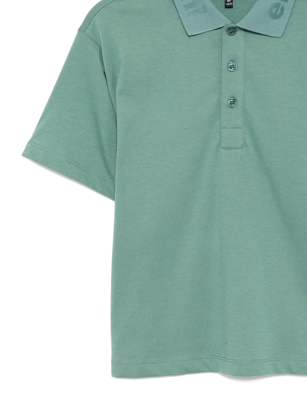 Emporio Armani Poloshirt Mit Logo-prägung In Green