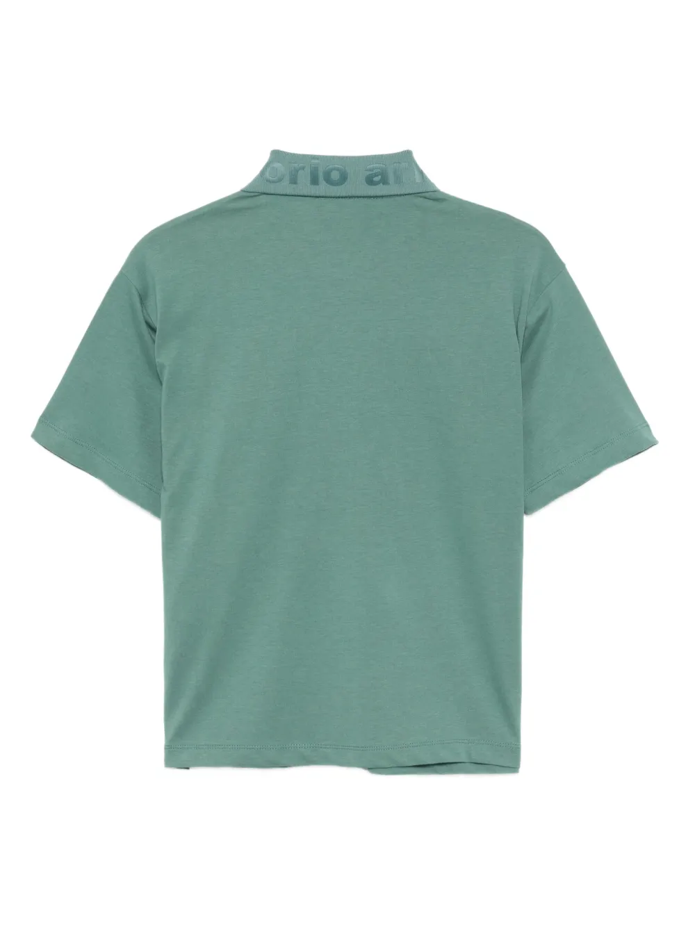 Emporio Armani Kids logo-debossed polo shirt | Boys Polo Shirts | Image 2