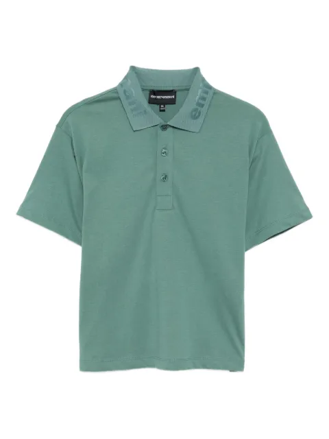 Emporio Armani Kids logo-debossed polo shirt