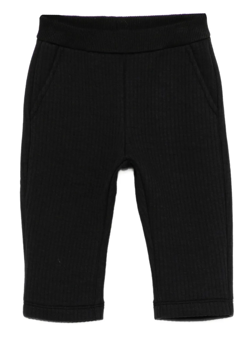 Emporio Armani Kids logo-embroidered quilted trousers | Blue | Image 1