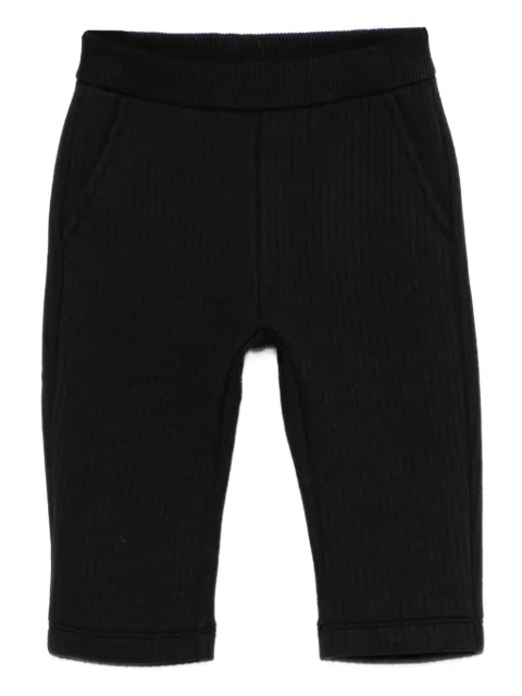 Emporio Armani Kids logo-embroidered quilted trousers