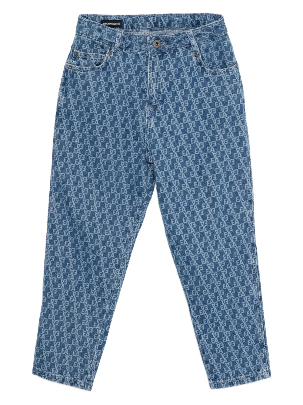 Emporio Armani Kids monogram jeans | Blue | Image 1