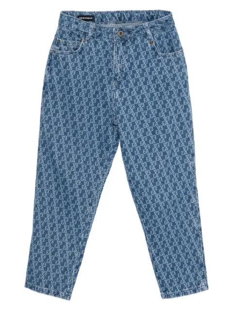Emporio Armani Kids jeans con monograma