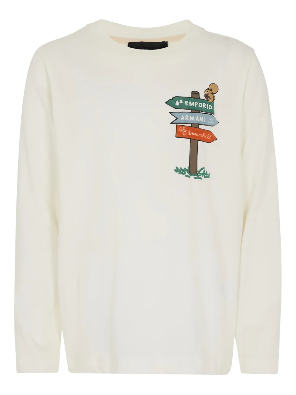 Emporio Armani Kids graphic-print T-shirt - ホワイト Emporio Armani Kids graphic-print T-shirt - ホワイト