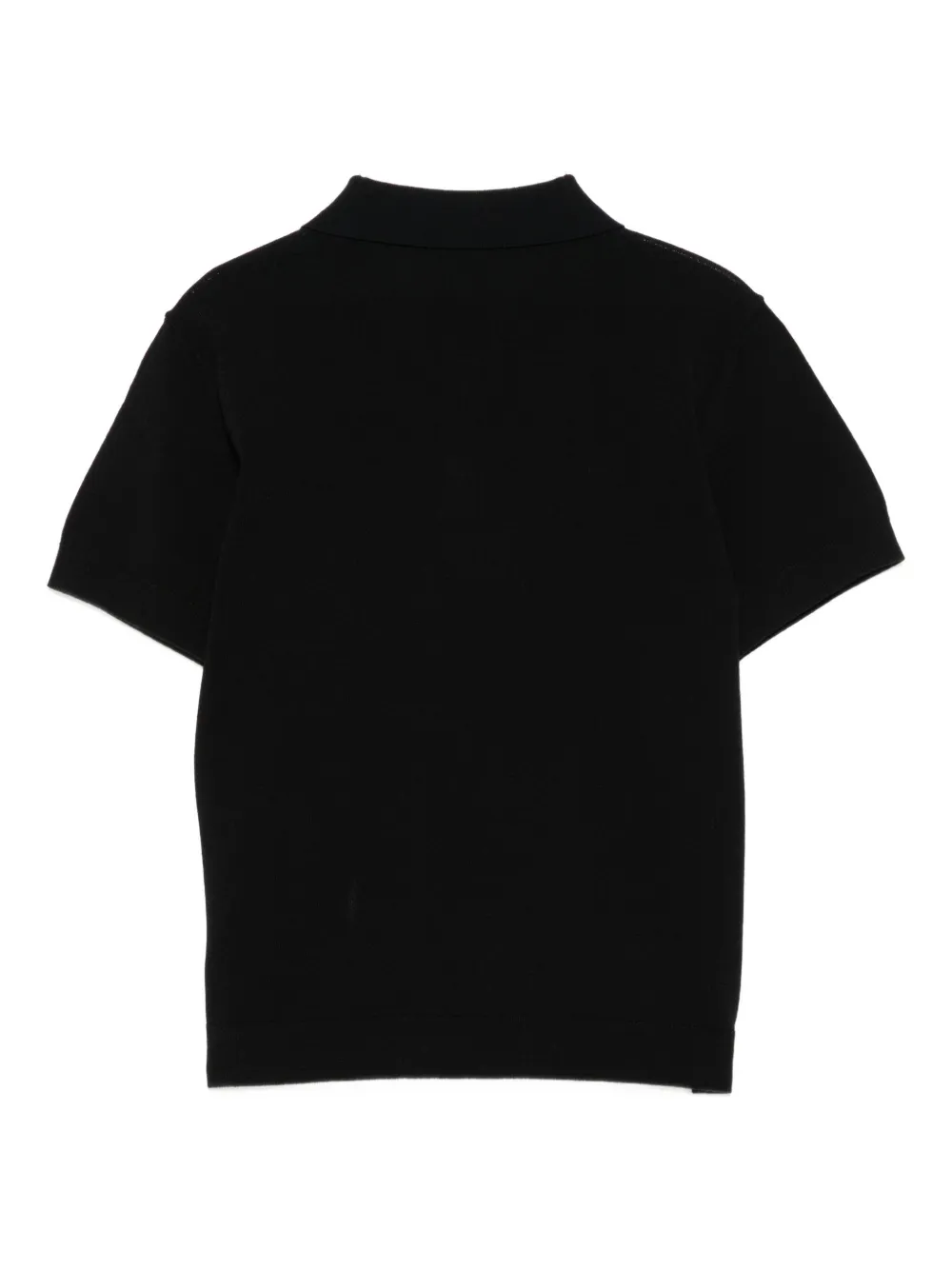 Emporio Armani Kids Gebreid poloshirt met geborduurd logo Zwart