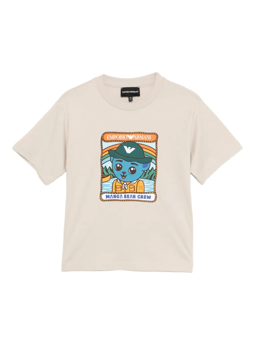 Emporio Armani Kids ASV Manga Bear T-shirt | Neutrals | Image 1