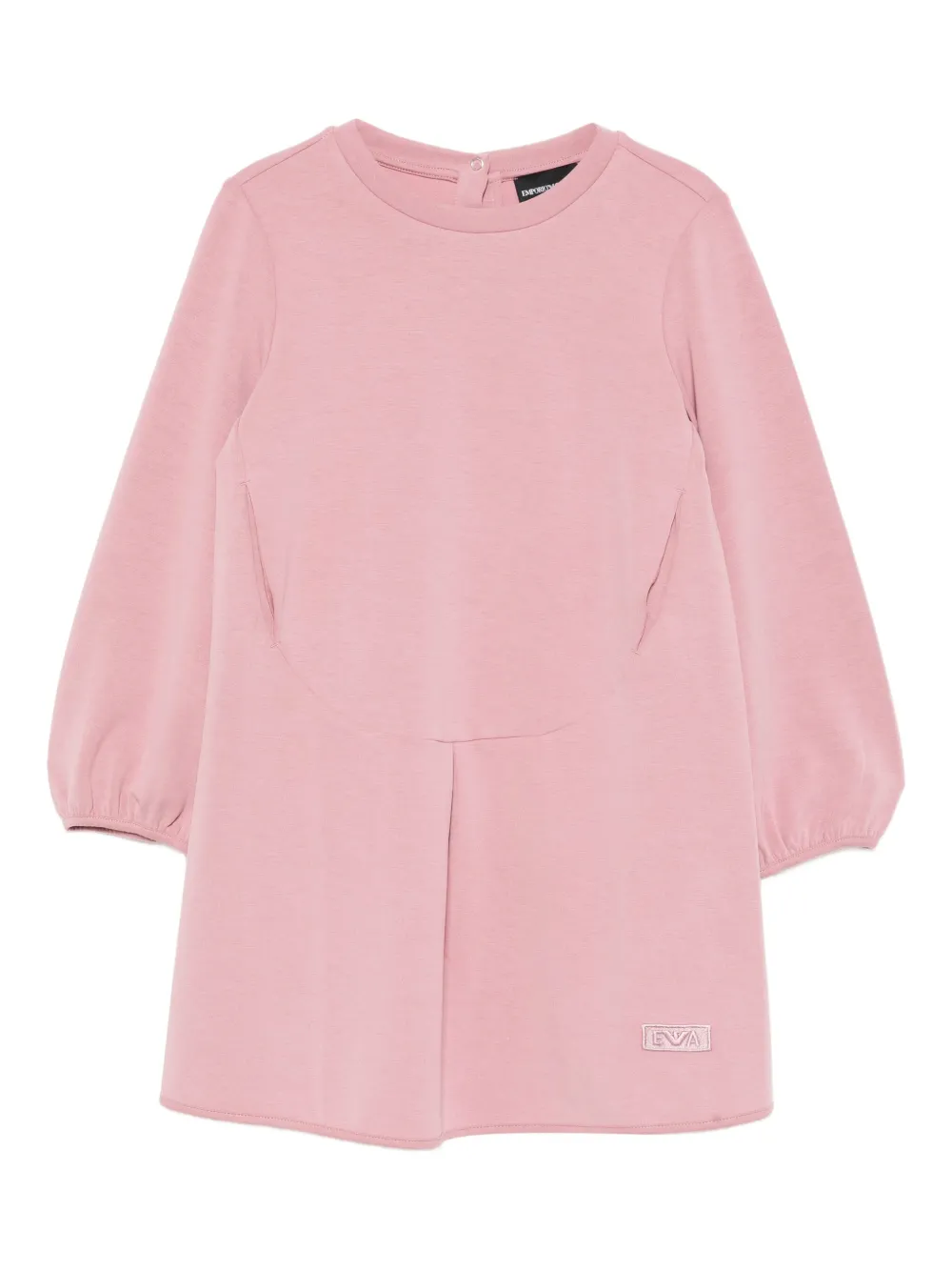Emporio Armani Kids logo-embroidered dress | Pink | Image 1